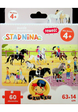 Puzzle 60 panoramiczne Stadnina 4 plus