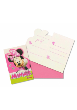 Zaproszenia Minnie Happy Helpers 6szt
