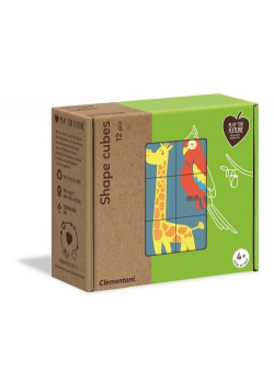Klocki obrazkowe Shape Cubes Zwierzęta
