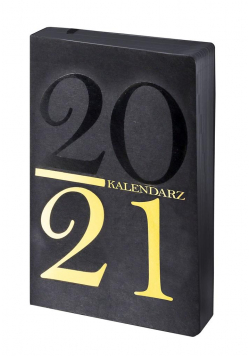 Kalendarz 2021 Kraft A5 czarny-złoty DNS ANTRA