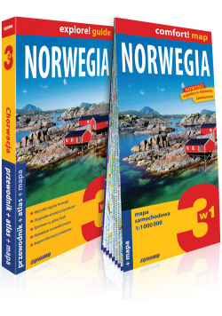 Norwegia 3w1 przewodnik + atlas + mapa