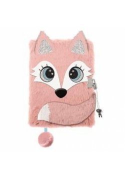 Pamiętnik A5/96K z kłódką 3D Fox