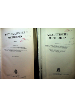 Physikalische methoden Teil I i II