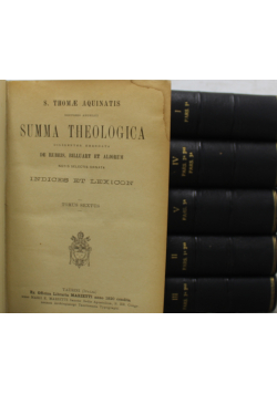 Summa Theologica 6 tomów 1928 r.