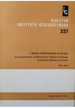 Biuletyn instytutu geologicznego Tom XXV