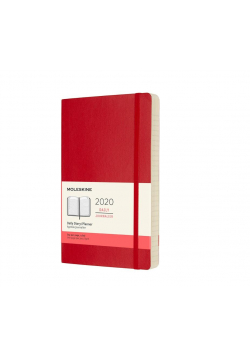 Kalendarz 2020 dzienny 12ML mo. Scarlet red