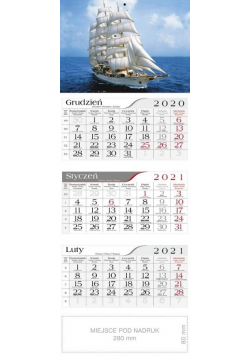 Kalendarz 2021 Trójdzielny Na Morzau CRUX