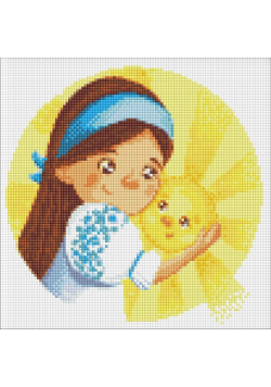 Diamentowa mozaika - Słoneczko 30x30cm
