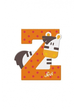 Litera Z Zebra Zestaw zwierzęcy 12 sztuk