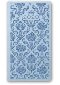 Kalendarz 2020 Tygod. A6 Vivella Relief Błękitny