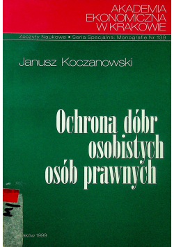 Ochrona dóbr osobistych osób prawnych