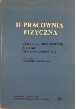 II Pracownia fizyczna