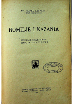 Homilje i kazania 1924 r.