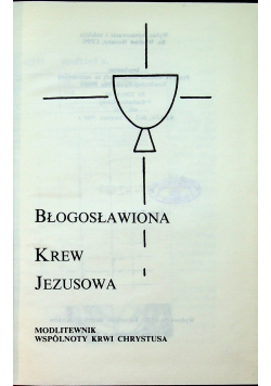 Błogosławiona krew Jezusowa