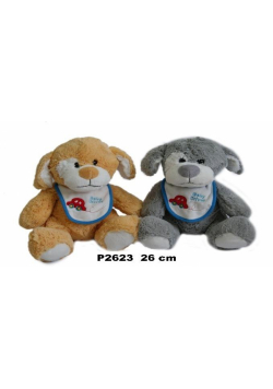 Pies szary/brązowy 26cm MIX