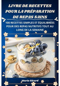 Livre De Recettes Pour La Préparation De Repas Sains