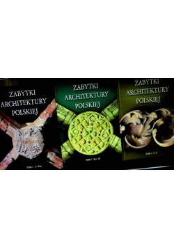 Zabytki architektury Polskiej 3 tomy