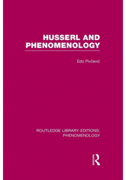 Husserl and Phenomenology