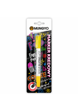 Marker kredowy MUNGYO żółty na blistrze