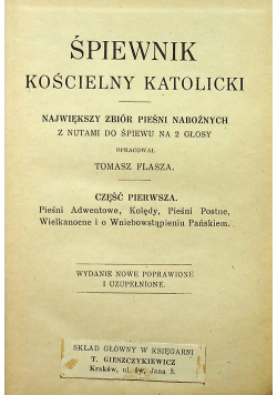 Śpiewnik kościelny katolicki cz 1 1930 r.