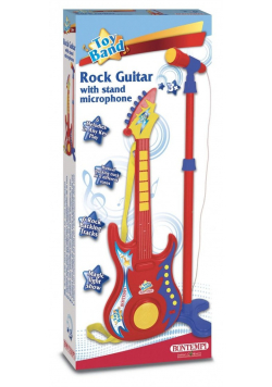 Gitara rockowa z mikrofonem