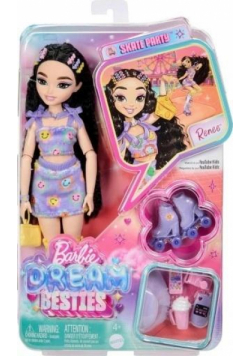 Barbie DreamBesties. Lalka Renee na wrotkach JFX99