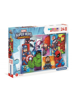 Puzzle 24 Supercolor Maxi Marvel Super Hero Adventures
