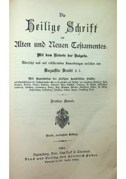 Die heilige Schrift  1907 r.