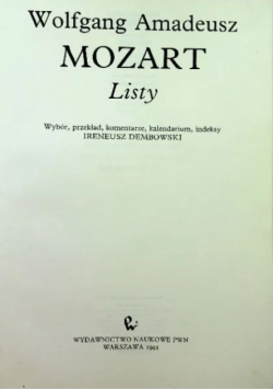 Mozart Listy