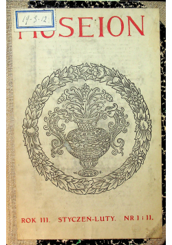 Museion miesięcznik 5 zeszytów 1913 r.