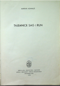 Tajemnice Sag i Run