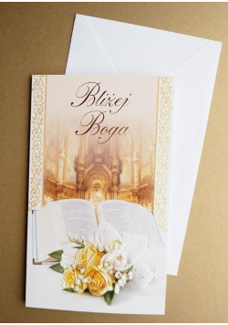 Karnet sakrament Bliżej Boga + koperta ARGUS