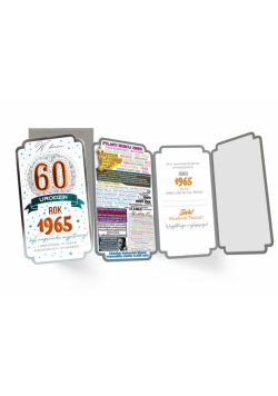 Karnet urodziny 60