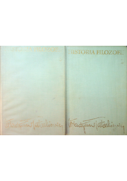 Historia filozofii Tom II i III