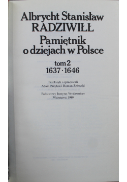 Pamiętnik o dziejach w Polsce Tom II