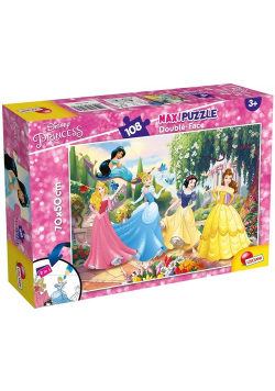 Puzzle dwustronne Maxi 108 Disney Princess Na zawsze