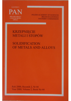Krzepnięcie Metali i Stopów