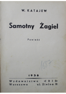 Samotny żagiel 1938r