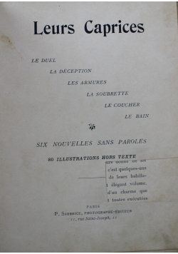 Leurs Caprices 1900r