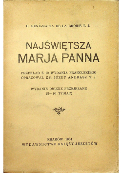 Najświętsza Marja Panna 1934r