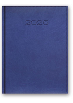 Kalendarz 2025 A5 dzienny vivella zgaszony niebieski