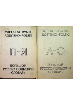 Wielki słownik rosyjsko polski 2 tomy