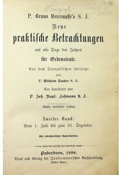 Neue praktische Betrachtungen 1898 r.