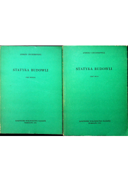 Statyka budowli 2 tomy
