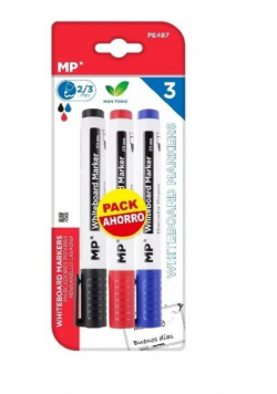 Markery do tablic 2-3mm 3szt