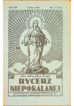 Rycerz Niepokalanej Nr 7 Rom XIV 1935 r.