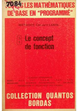 Le concept de fonction 6