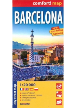 Comfort! map Barcelona 1:20 000 w.2025