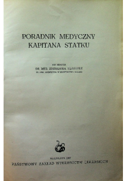Poradnik medyczny kapitana statku