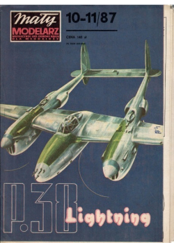 Mały modelarz Nr 10 i 11 / 87 P - 38 Lockheed Lightning